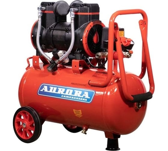 Изображение товара Компрессор Aurora PASSAT-25 BLACK тихий, без масла 24л, 249л/мин, 1.45кВт 31399