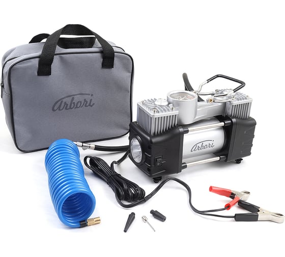 Изображение товара Автомобильный компрессор для накачки шин Arbori производительность 60 л/мин ARBORI.X.760
