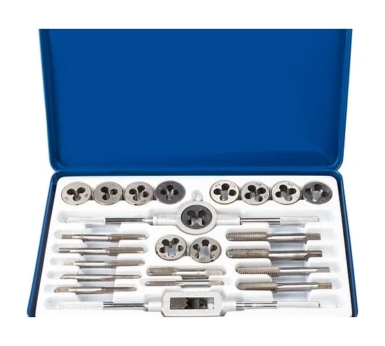 Изображение товара Набор метчиков и плашек VERTUL метрический 24 предмета VR41006