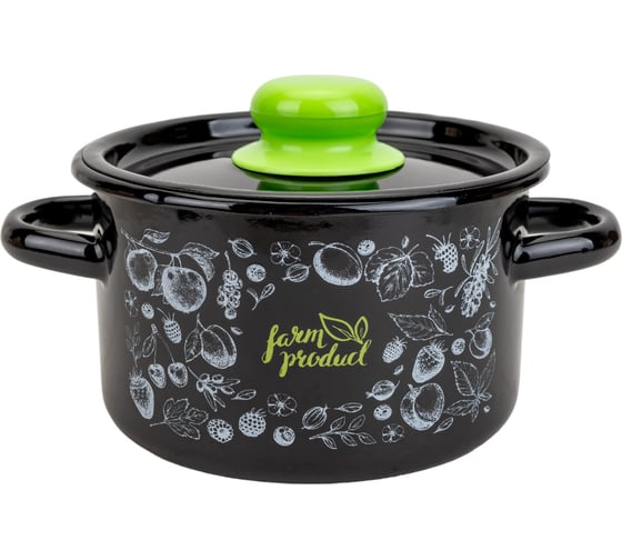 Изображение товара Цилиндрическая эмалированная кастрюля appetite Berry 1.5 л 1с15с/1 Berry