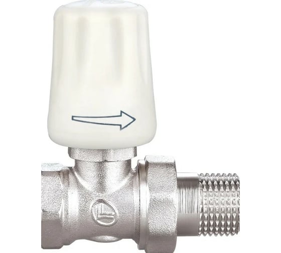 Изображение товара Радиаторный кран DOUBLE-LIN прямой, резьбовой, латунный, Ду=3/4 LL3054A (3/4")