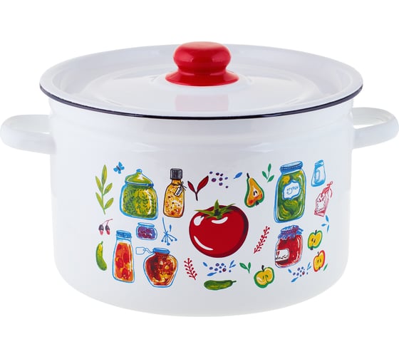 Изображение товара Цилиндрическая эмалированная кастрюля appetite Marinades 7 л 1с18с Marinades