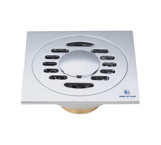 Изображение товара Латунный трап с подключением слива стиральной машины DOUBLE-LIN полированный, хромированный LL7022