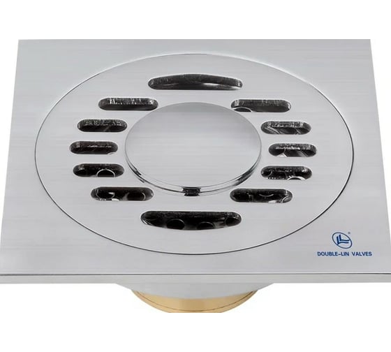 Изображение товара Латунный трап с подключением слива стиральной машины DOUBLE-LIN матовый никель LL7024