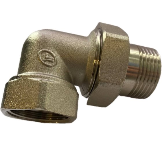 Изображение товара Сгон американка резьбовой DOUBLE-LIN латунный никелированный угол Н/В 1/2" LL6049 (1/2")