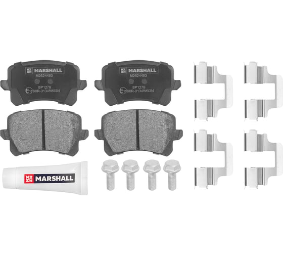 Изображение товара Тормозные колодки дисковые задние Audi A6 C6 05-, Q3 8U 11-, VW Passat B6, B7 05- MARSHALL M2624483