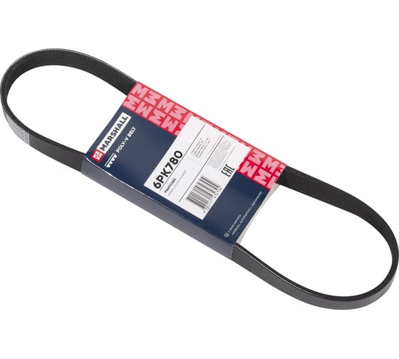 Изображение товара Ремень поликлиновой 6PK780 Lada Largus 12-, Vesta 15-, Skoda Fabia I, II 99-, Toyota Yaris MARSHALL M6310282