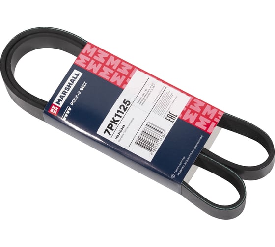 Изображение товара Ремень поликлиновой 7PK1125 Nissan Juke I 10-, Renault Megane II, III 02-, Scenic II, III MARSHALL M6310346