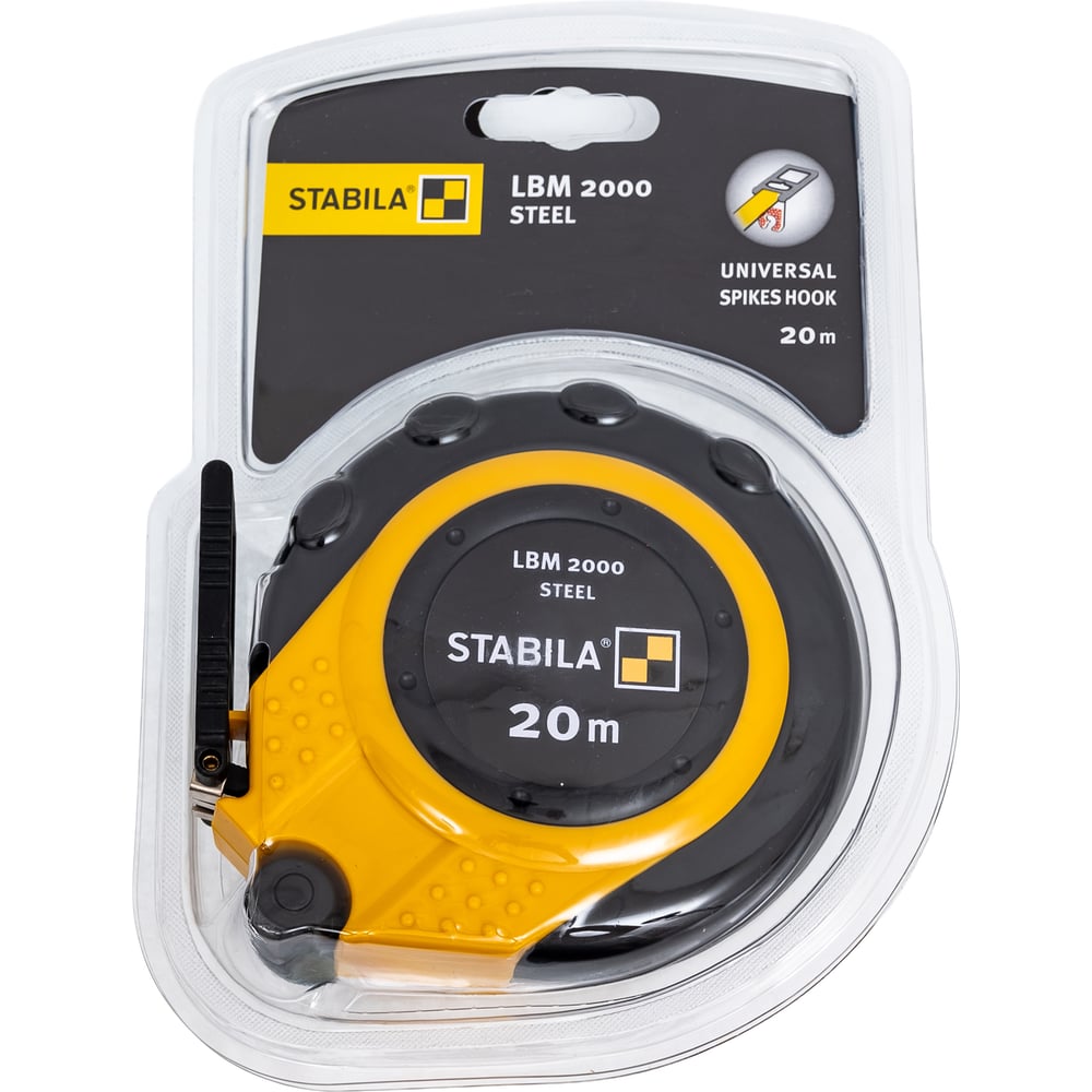 Изображение товара Измерительная лента STABILA LBM 2000, 20 м, стальная с нейлоновым покрытием
