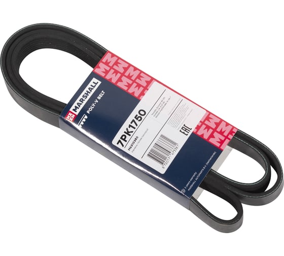 Изображение товара Ремень поликлиновой 7PK1750 Honda Accord VII 03-, CR-V III 06-, Nissan Pathfinder III 05- MARSHALL M6310350