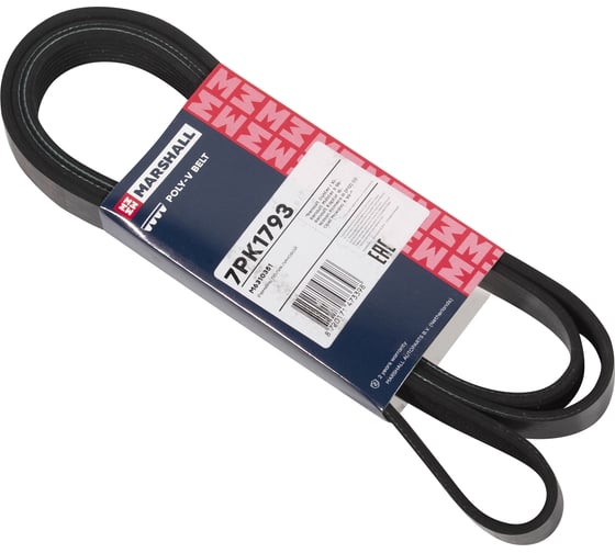 Изображение товара Ремень поликлиновой 7PK1793 Renault Duster I 10-, Kaptur 16-, Nissan Primera III (P12) 02- MARSHALL M6310351