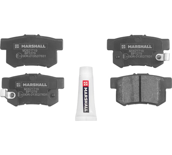 Изображение товара Тормозные колодки дисковые задние Honda Accord IV, V 90-, Civic VI-VIII 95-, Jazz I 02- MARSHALL M2621719