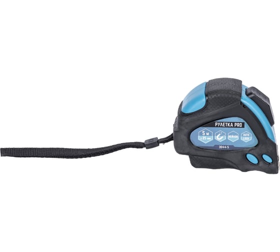 Изображение товара Рулетка vertextools нейлоновая 5х25 мм, автостоп 3044-5