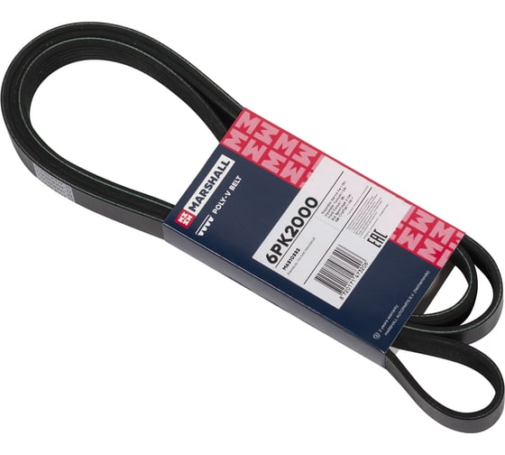 Изображение товара Ремень поликлиновой 6PK2000 Hyundai Santa Fe I 00-, Tucson I 04-, Ford Focus I 98-, Kia MARSHALL M6310332