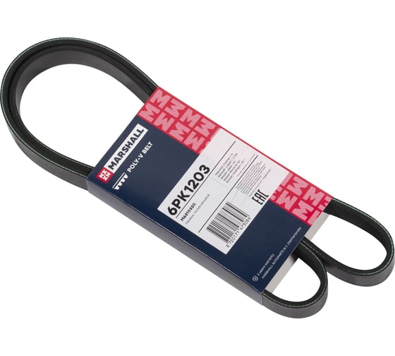 Изображение товара Ремень поликлиновой 6PK1203 Renault Duster I 11-, Logan I, II 04-, Nissan Juke I 10- MARSHALL M6310320