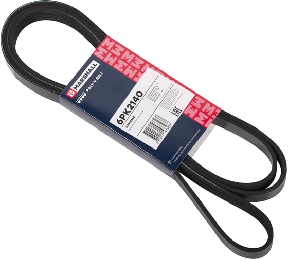 Изображение товара Ремень поликлиновой 6PK2140 Hyundai Solaris I 10-, Creta 16-, Kia Rio III 11-, MB Sprinter MARSHALL M6310335