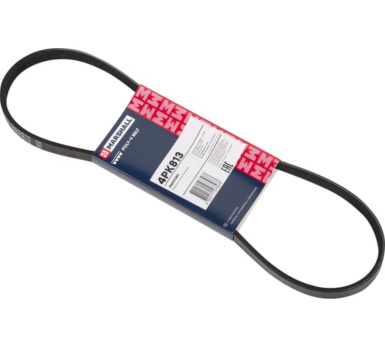 Изображение товара Ремень поликлиновой 4PK813 Hyundai Accent I, II 94-, Kia Cerato I 04-, Rio II 05- MARSHALL M6310359