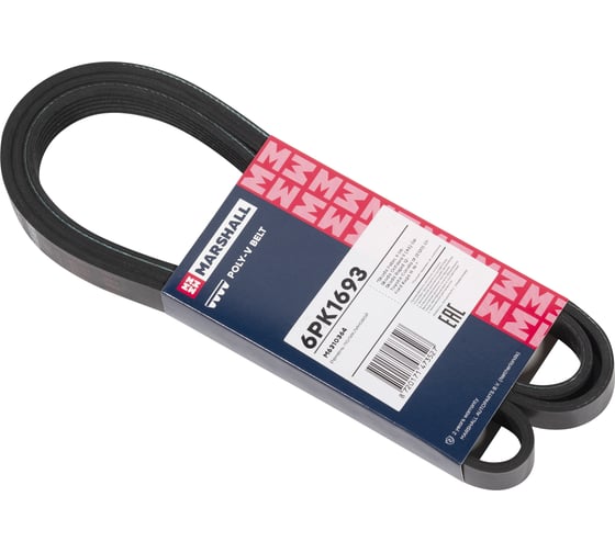 Изображение товара Ремень поликлиновой 6PK1693 Skoda Fabia II 06-, Octavia II (A5) 04-, Rapid 12-, Toyota MARSHALL M6310364