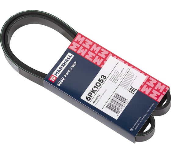 Изображение товара Ремень поликлиновой 6PK1053 Iveco Daily III 97-, Opel Astra H 04-, Skoda Octavia II (A5) MARSHALL M6310313