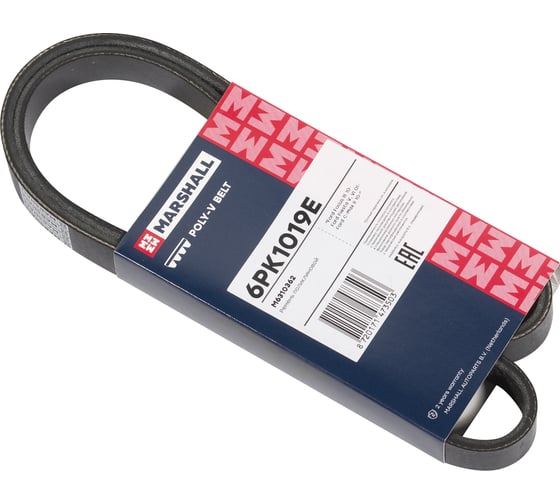Изображение товара Ремень поликлиновой 6PK1019E Ford Focus III 10-, Fiesta V, VI 01-, C-Max II 10- MARSHALL M6310362