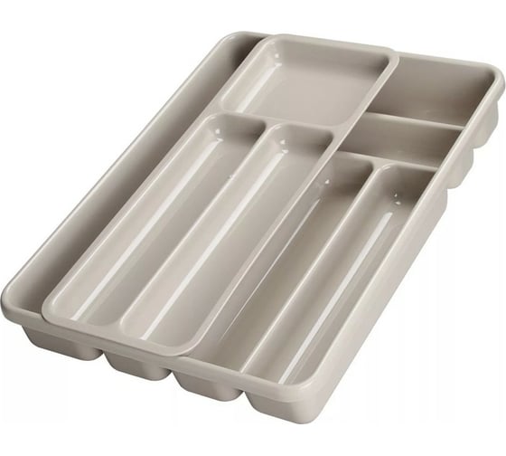 Изображение товара Лоток для столовых приборов COSMOPLAST 9-ти местный, 40x30x6,5 см, пластик, цвет ассорти 2143