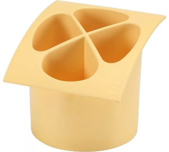 Изображение товара Подставка-сушилка для столовых приборов COSMOPLAST 4 отделения, пластик, ассорти 2140