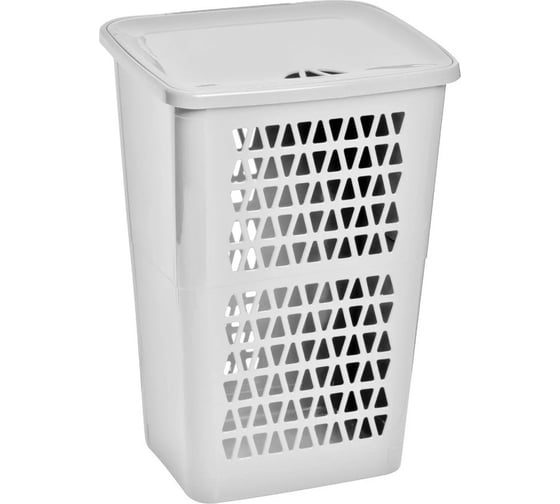 Изображение товара Хозяйственная корзина GENSINI с крышкой, 40x33x57 см, 50 л, пластик, цвет ассорти 3342