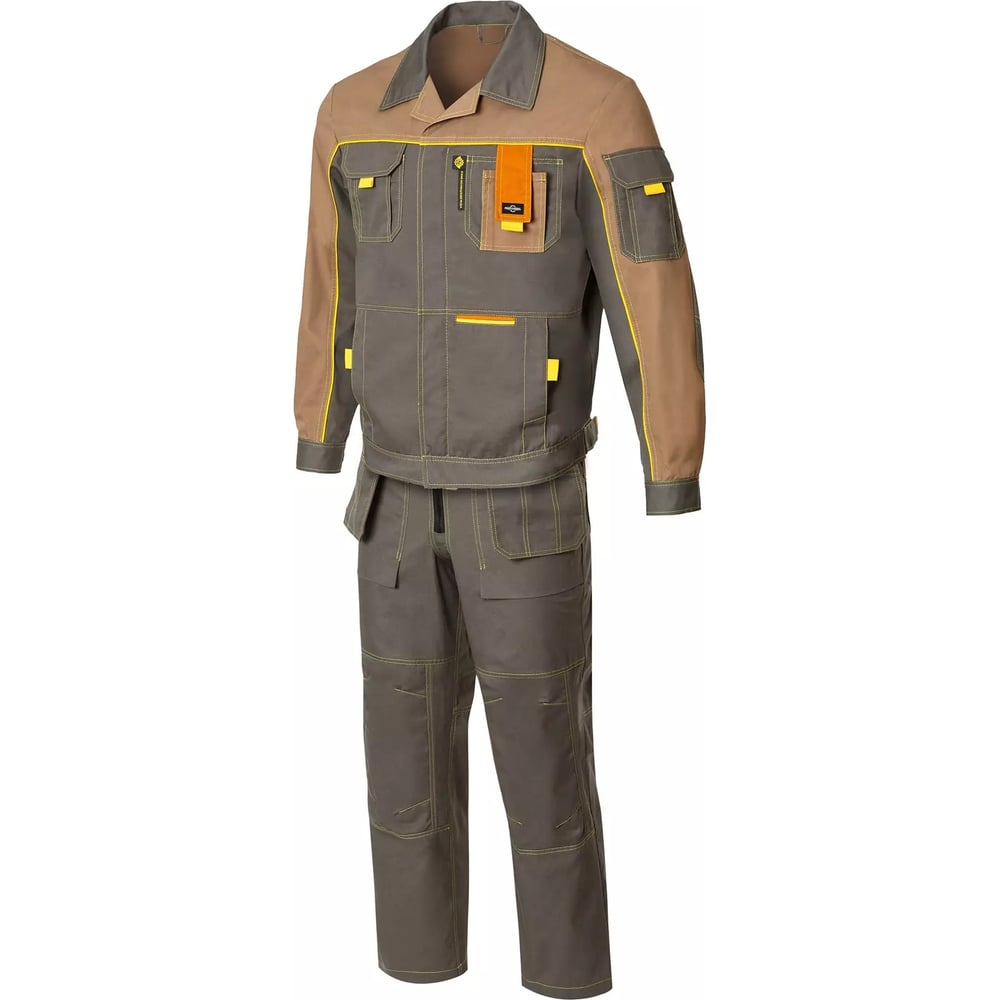 Изображение товара Костюм рабочий мужской СОЮЗСПЕЦОДЕЖДА Профессионал-2 GEN серый хаки 44-46