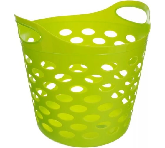 Изображение товара Корзина-сумка GENSINI средняя, 32 л, 37x37x38 см, пластик, цвет ассорти 3310