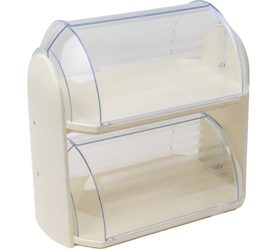 Изображение товара Хлебница COSMOPLAST двухуровневая, 32x19x30 см, пластик 2364