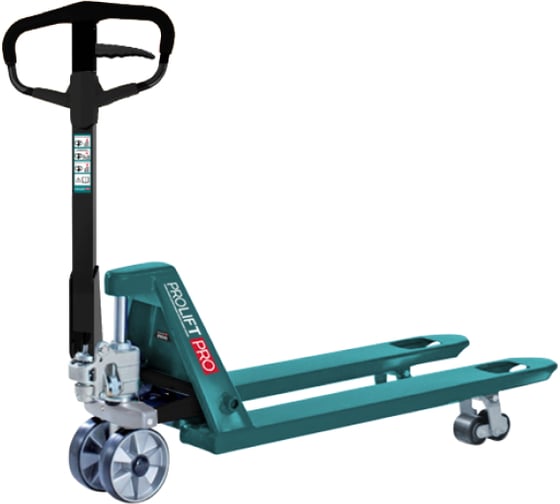 Изображение товара Гидравлическая тележка PROLIFT PRO грузоподъемность 3000 кг, колеса полиуретан, вилы 1150x550 мм RT30