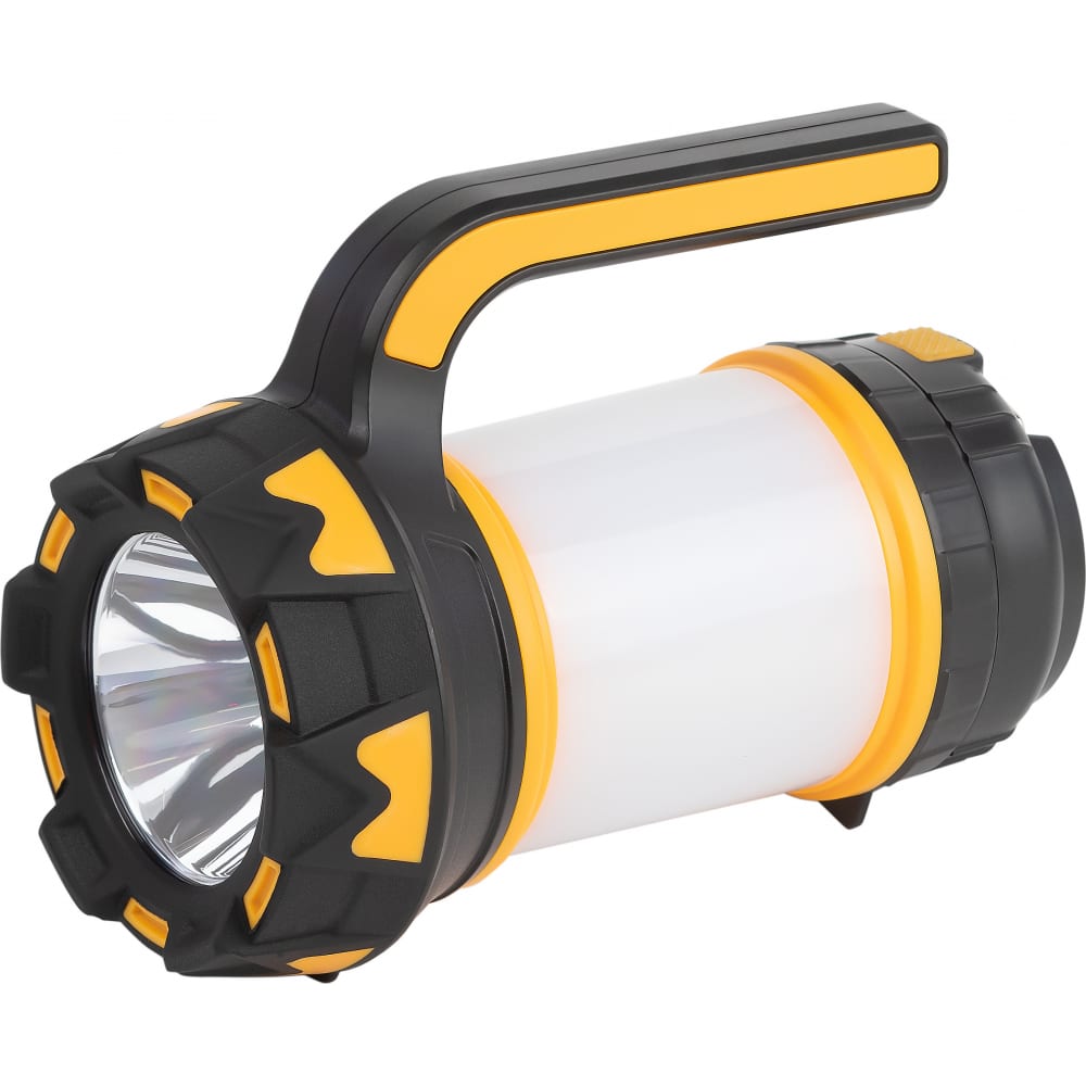 Светодиодный аккумуляторный фонарь-прожектор ЭРА фонарь ручной встроенный аккумулятор прожектор ultraflash 3819csm зарядка от сети 220 в пластик желтый 12860