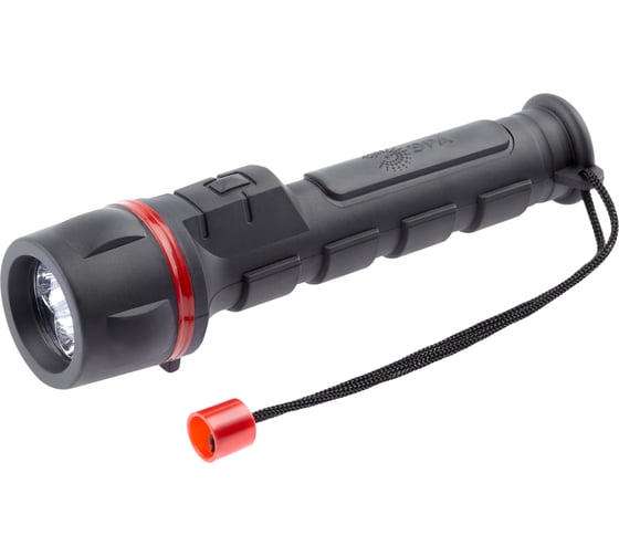 Изображение товара Светодиодный фонарь ЭРА R2AA ручной на батарейках резина, C0033735