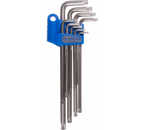 Изображение товара Набор Г-образных ключей KING TONY Torx, T10-T50, длинные, 9 предметов 20319PR