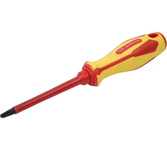 Изображение товара Комбинированная диэлектрическая отвертка KING TONY Slotted/Phillips №2, 100 мм 147E0204