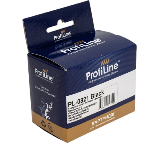 Изображение товара Струйный картридж ProfiLine с чернилами на водной основе Black 7.5 мл PL_82N_BK