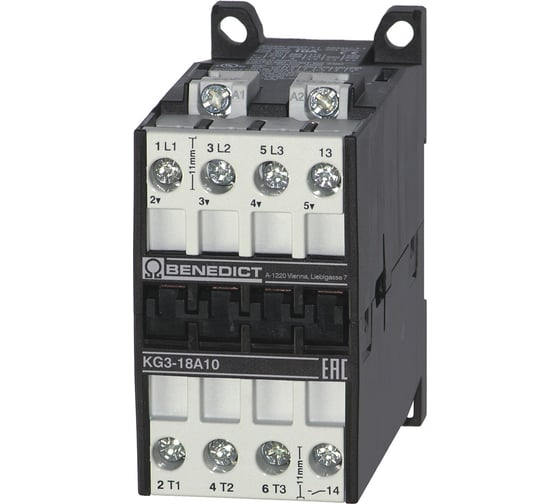 Изображение товара Трехполюсный контактор Benedict KG3-18A10 24 PN38913