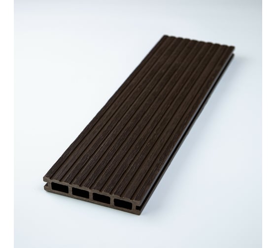 Изображение товара Террасная доска Экодекинг Комфорт 3D 4 м, шоколад 4687202237944