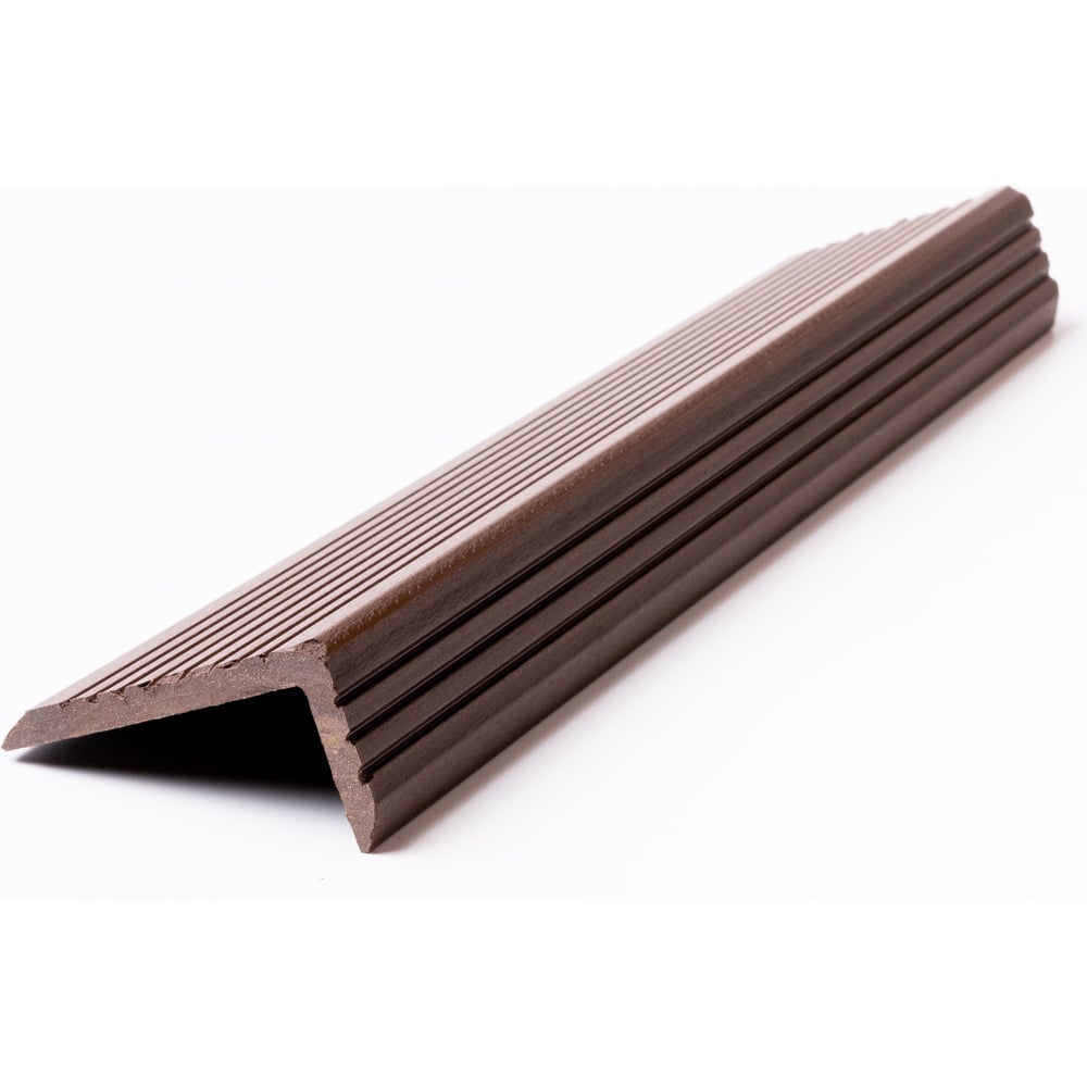 Торцевой уголок Экодекинг уголок для ступени alprofi 250 см коричневый