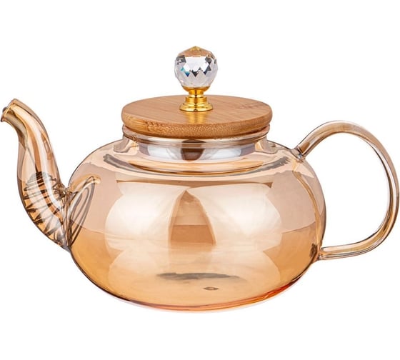 Изображение товара Заварочный чайник Agness AMBER 800 мл, цвет: янтарный 889-112