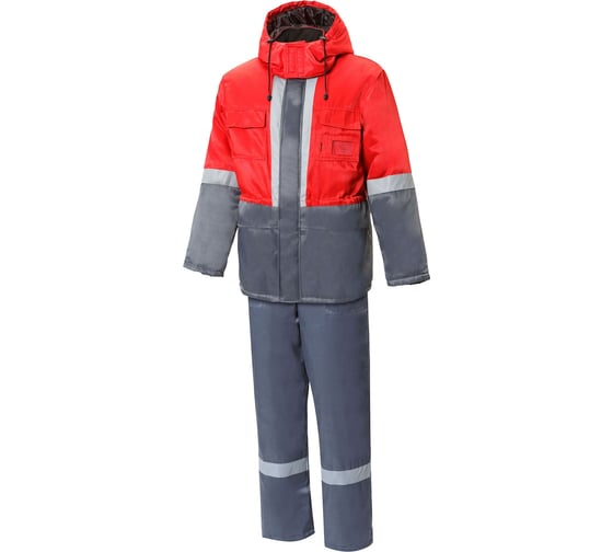 Изображение товара Утепленный костюм СОЮЗСПЕЦОДЕЖДА СУРГУТ серый/красный, р. 48-50, рост 170-176 2000000121178