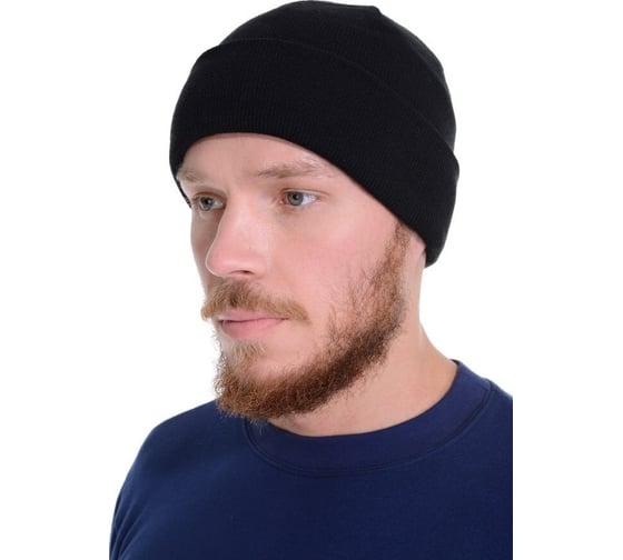 Изображение товара Вязаная шапка на флисе СОЮЗСПЕЦОДЕЖДА черная 2000000031002
