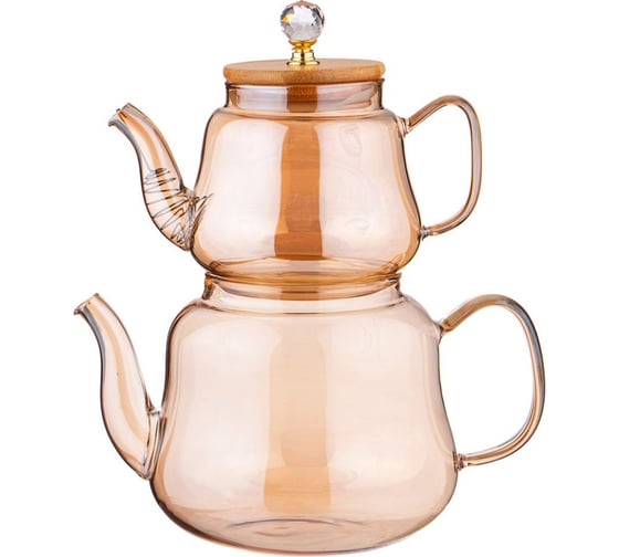 Изображение товара Упаковка чайников Agness AMBER 630/1500 мл, цвет: янтарный 889-148