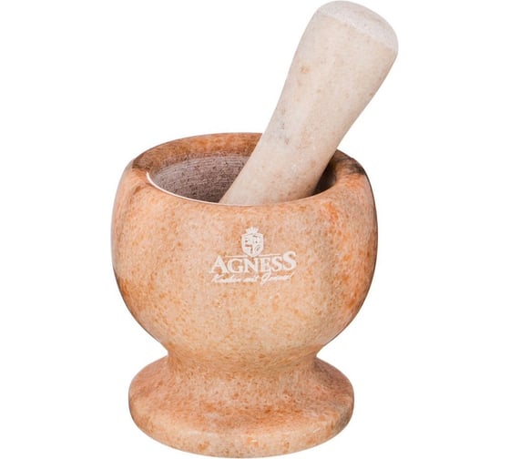 Изображение товара Ступка с пестиком Agness диаметр 9 см, высота 10 см 925-117