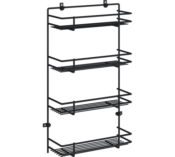 Изображение товара Полка для специй НАЙДИ 4-х ярусная, черный муар PS56