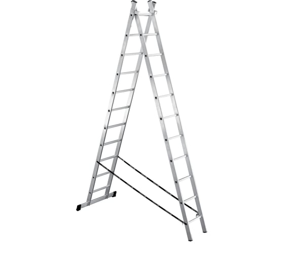 Изображение товара Алюминиевая 2-секционная лестница UFUK 2х11 ступеней 411211