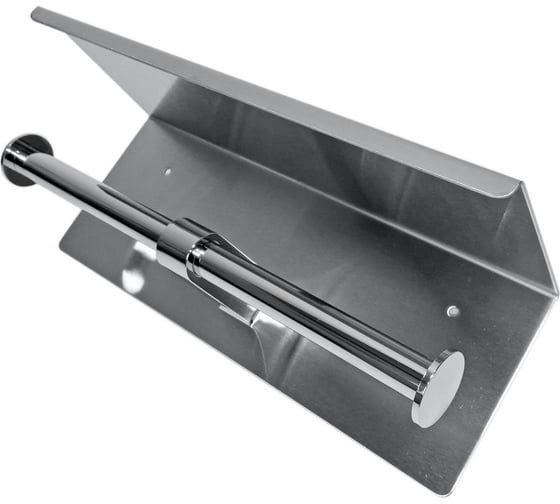 Изображение товара Держатель туалетной бумаги G-teq с полочкой для телефона, хром, 270 мм 25.27