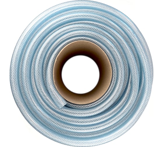 Изображение товара Прозрачный пищевой армированный трехслойный шланг Профитт 14x20 мм, 50 м 9272913-1