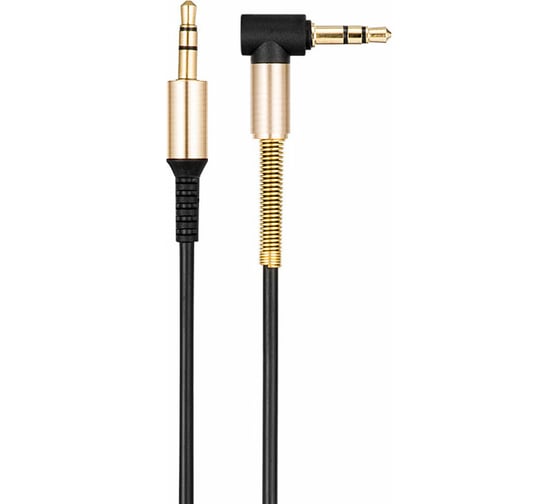 Изображение товара Аудио кабель Hoco Jack 3.5(M)/Jack 3.5(M), угловой, UPA02, 1м, черный, коробка 6957531025665