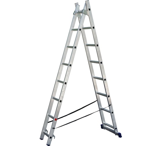 Изображение товара Двухсекционная алюминиевая лестница SMARTY 2x8 SN011-208